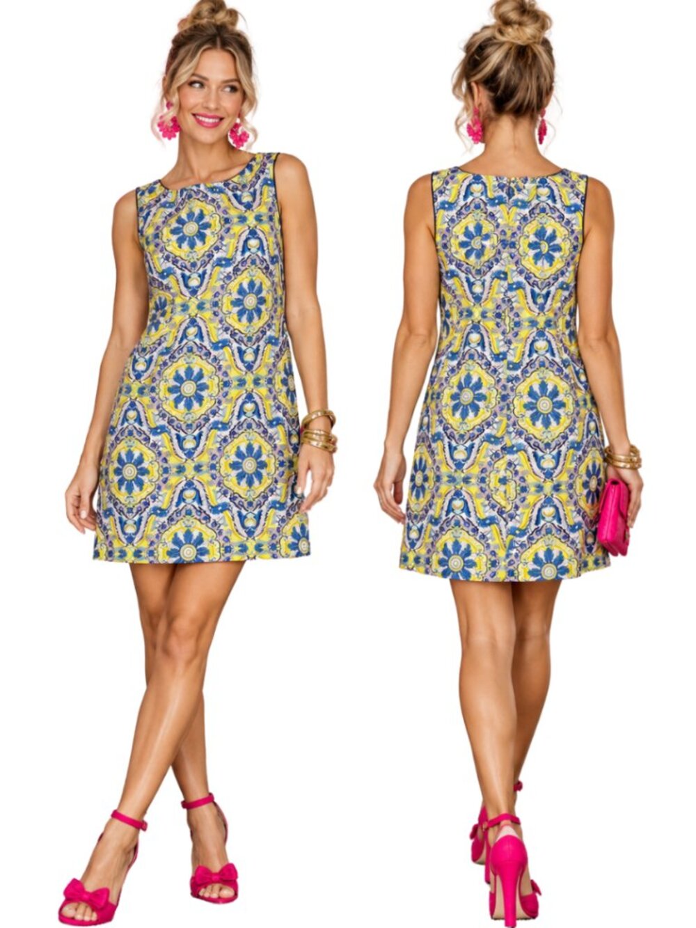Y2K Betsey Johnson Sleeveless Shift Mini Dress Women's 6 Cocktail Party Twee NWT